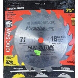 Black & Decker Piranha, 7-1/4”, 24 Teeth, Carbide tooth Saw Blade LOT OF 2